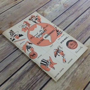 Vintage Cookbook Around the World Cookery with Electric Housewares Recipes 1962 Southern California Edison Company Promo Paperback Booklet