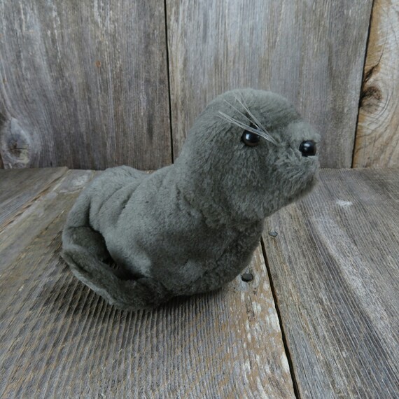 gray seal stuffed animal