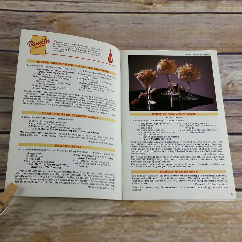 Vintage Cookbook Mccormick Schilling Extracts Recipes Add A Etsy
