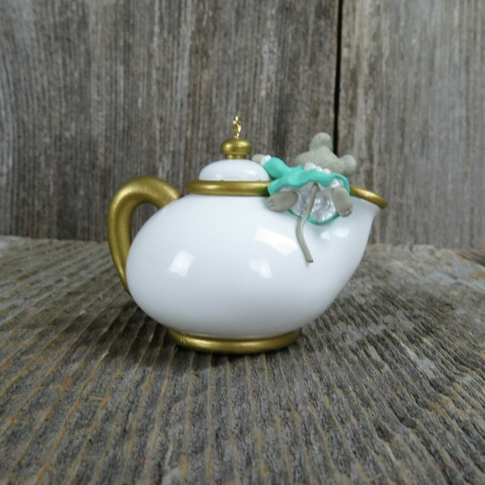Vintage Mice Teapot Ornament Mouse Hallmark Christmas Two For Etsy