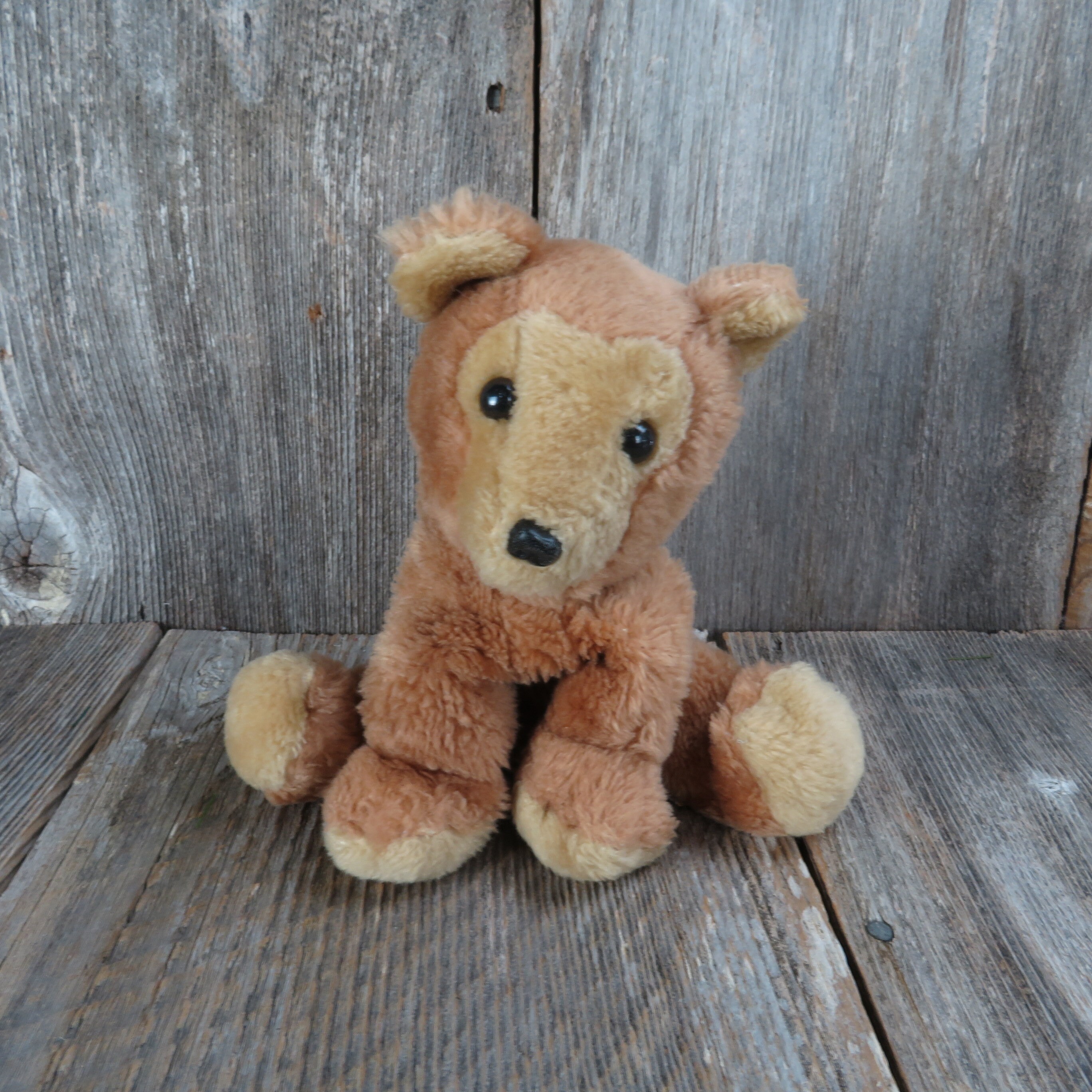 Vintage Teddy Bear Plush Dakin Baby Bearfoot 1976 Plush Stuffed