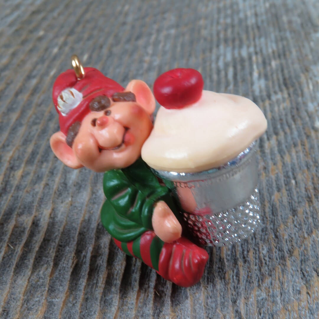Vintage Thimble Elf Hallmark Keepsake Christmas Ornament 1983 6th in