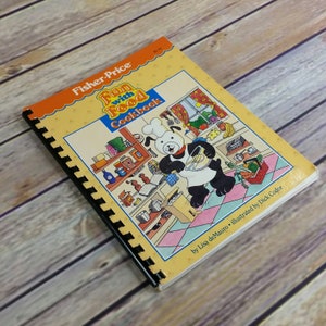 Vintage Cookbook Children Kid Fisher-Price Fun With Food All Year Round Recipes 1988 Kids Cooking Kids Spiral Bound 1980s Fisher Price