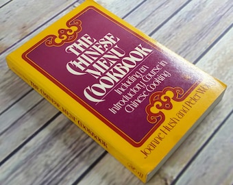 Vintage Cookbook The Chinese Menu Cookbook Recipes 1976 Libro tascabile Hush e Wong Corso introduttivo di cucina cinese