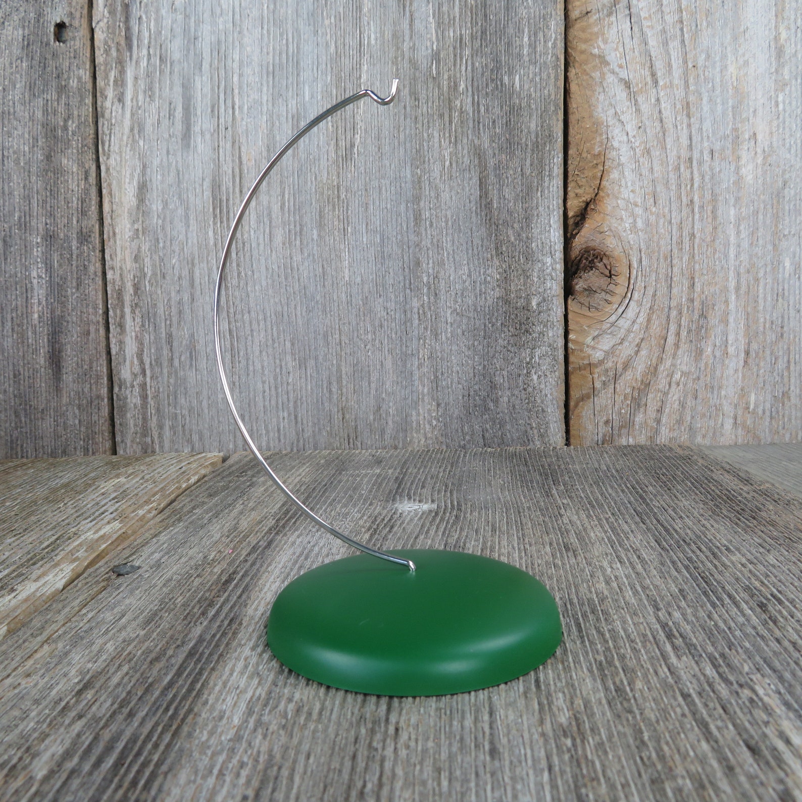 Vintage Single Ornament Display Stand Hallmark Green Plastic Etsy