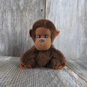 Vintage Gorilla Plush Dakin Monkey Chimp Chimpanzee Stuffed Animal Toy Doll 1981 5 Inches