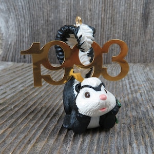 Vintage Skunk Hallmark Keepsake Christmas Ornament 1993 Fabulous Decade Holiday Decoration