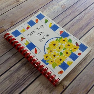 Vintage California Cookbook Eatin Easy with Emblem Eureka CA Club #298 1995 Spiral Bound Community