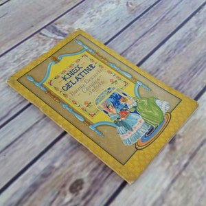 Vintage Cookbook Knox Gelatine Dainty Desserts Candies Salads Promo Recipes 1931 Paperback Booklet
