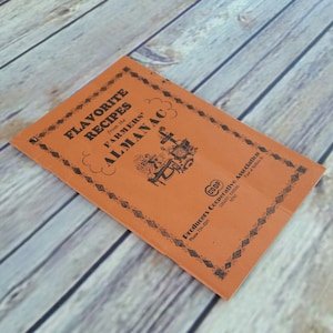 Vintage Cookbook Flavorite Recipes from the Farmers Almanac 1972 Recipes Paperback Booklet Printed in the USA
