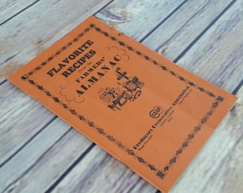 Vintage Cookbook Flavorite Recipes from the Farmers Almanac 1972 Recipes Paperback Booklet Printed in the USA