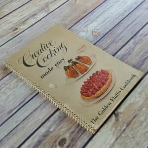 Vintage Creative Cooking Made Easy Cookbook Golden Fluffo Shortening 1956 Procter Gamble