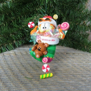 Garfield Stocking Ornament Carlton Cards 25 Colossal Years of Me 2003