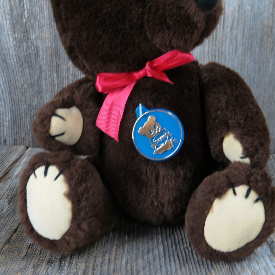 Vintage Brown Teddy Bear Plush Stuffed Animal Dakin Theodore - Etsy