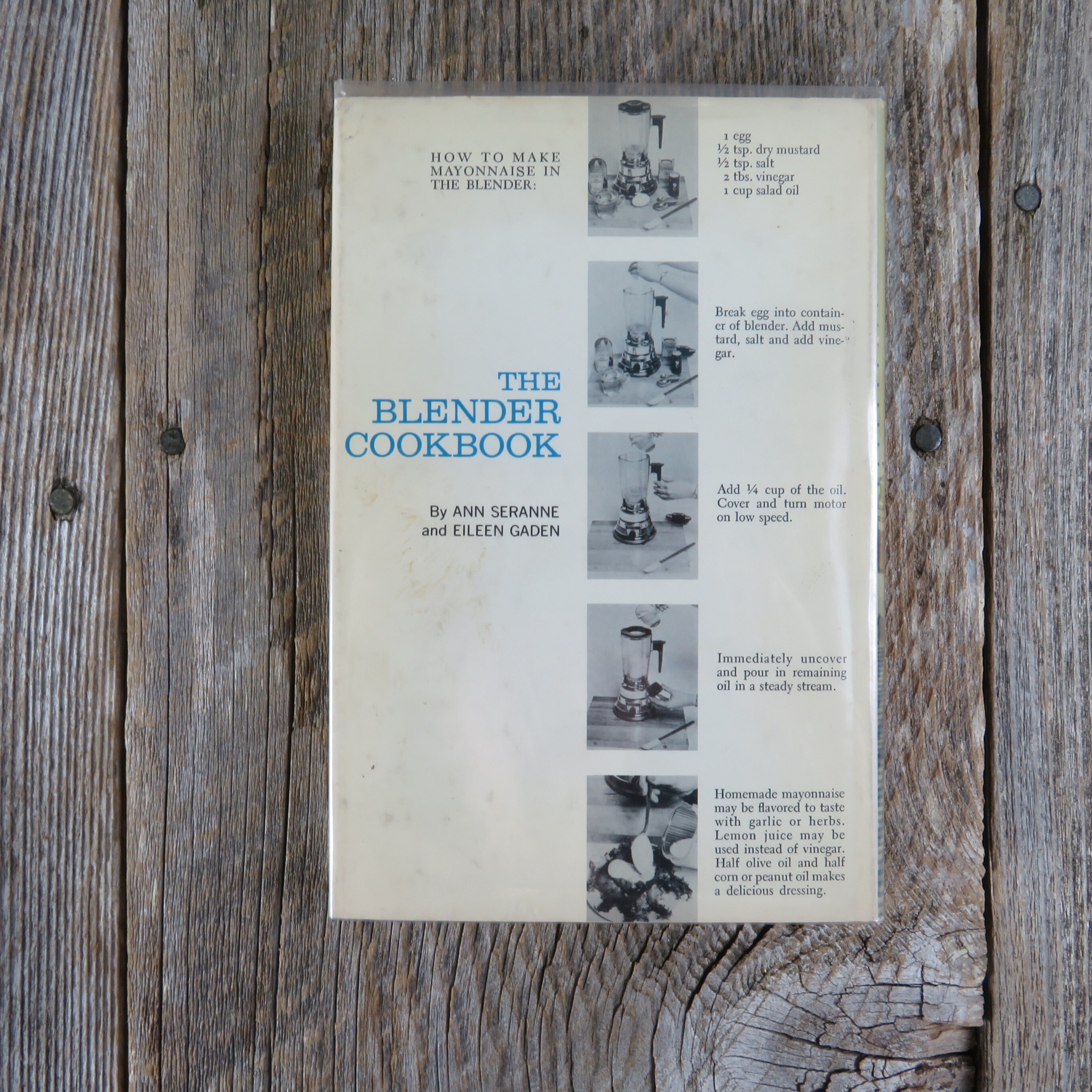 Vintage the Blender Cookbook Ann Seranne Eileen Gaden Save Etsy
