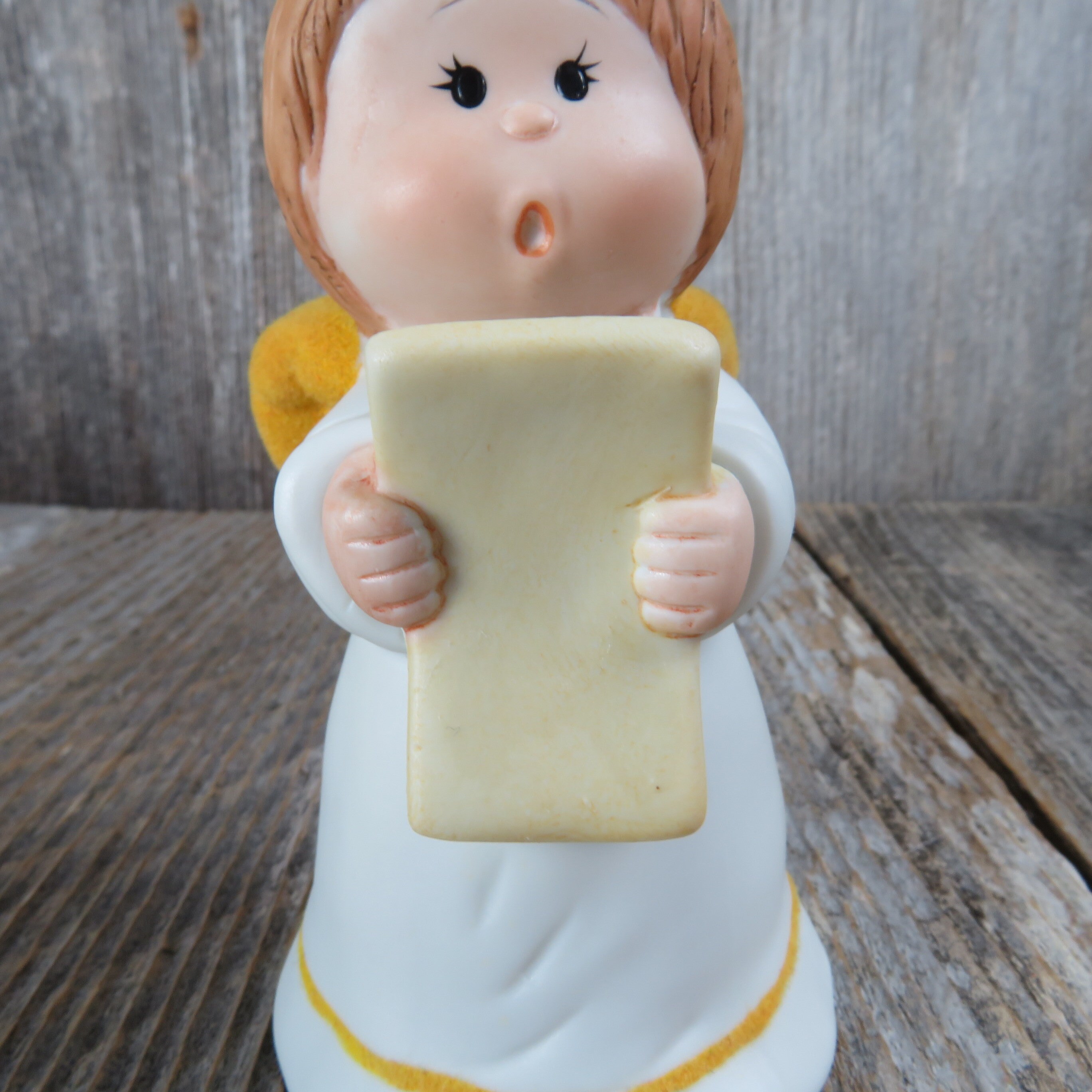 Vintage Caroling Angel Bell Figurine Jasco Christmas Bell Ringer ...