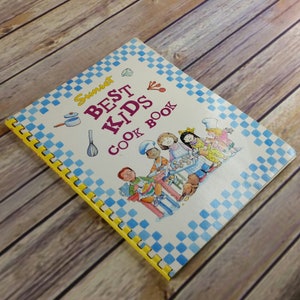 Vintage Cookbook Sunset Best Kids Cook Book Recipes Children 1992 First Print Spiral Bound