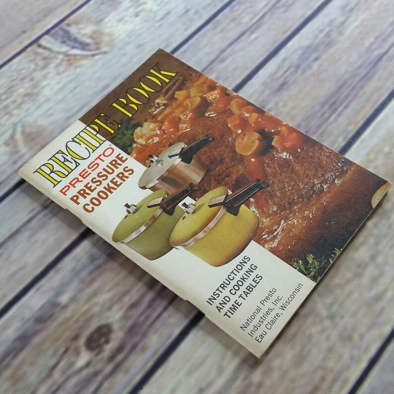 Vintage Cookbook Presto Pressure Cooker Instructions Recipes Etsy