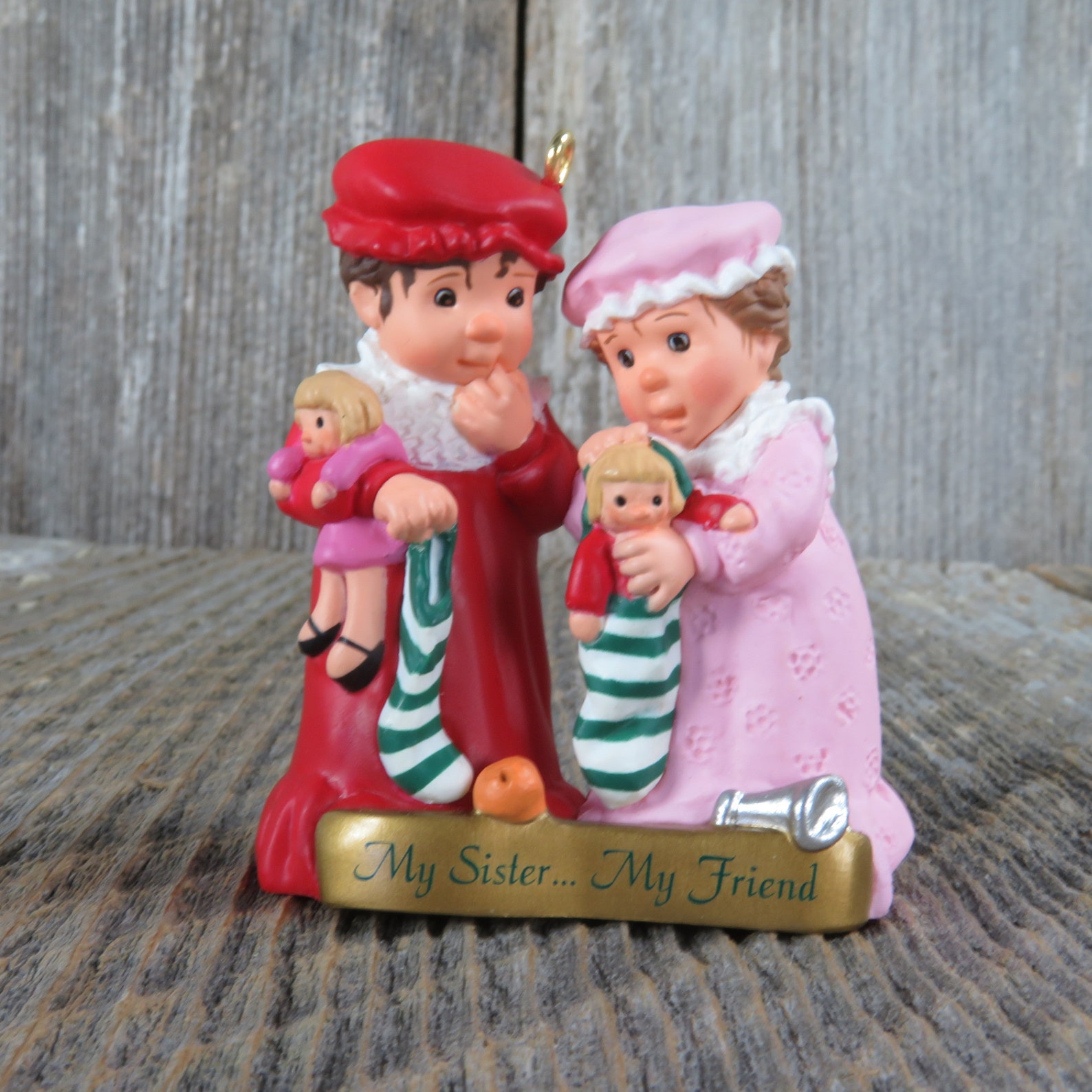 Vintage Sisters Ornament My Sister My Friend Hallmark Parent Etsy