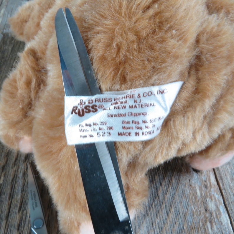 Vintage Teddy Bear Plush Theodore Roosevelt Brown Russ Stuffed Animal ...