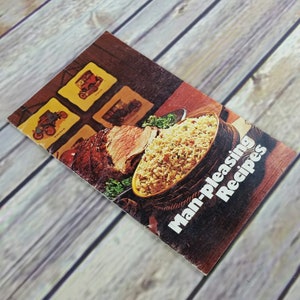 Vintage Cookbook Man Pleasing Recipes Rice Recipes 1971 Promo Paperback Booklet Rice Council