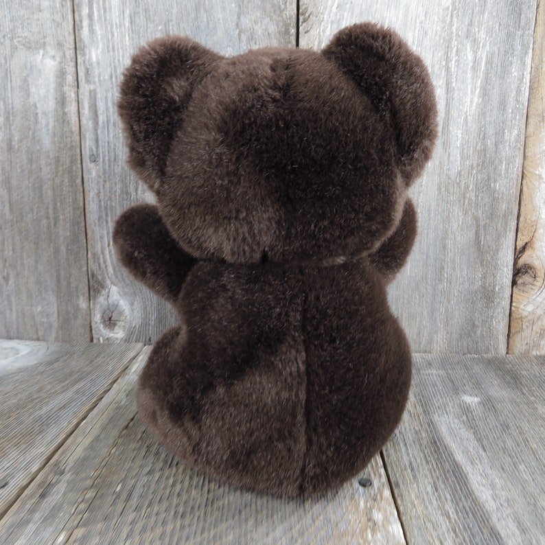 Vintage Teddy Bear Plush Brown Flocked Nose Russ Grizzly Love - Etsy