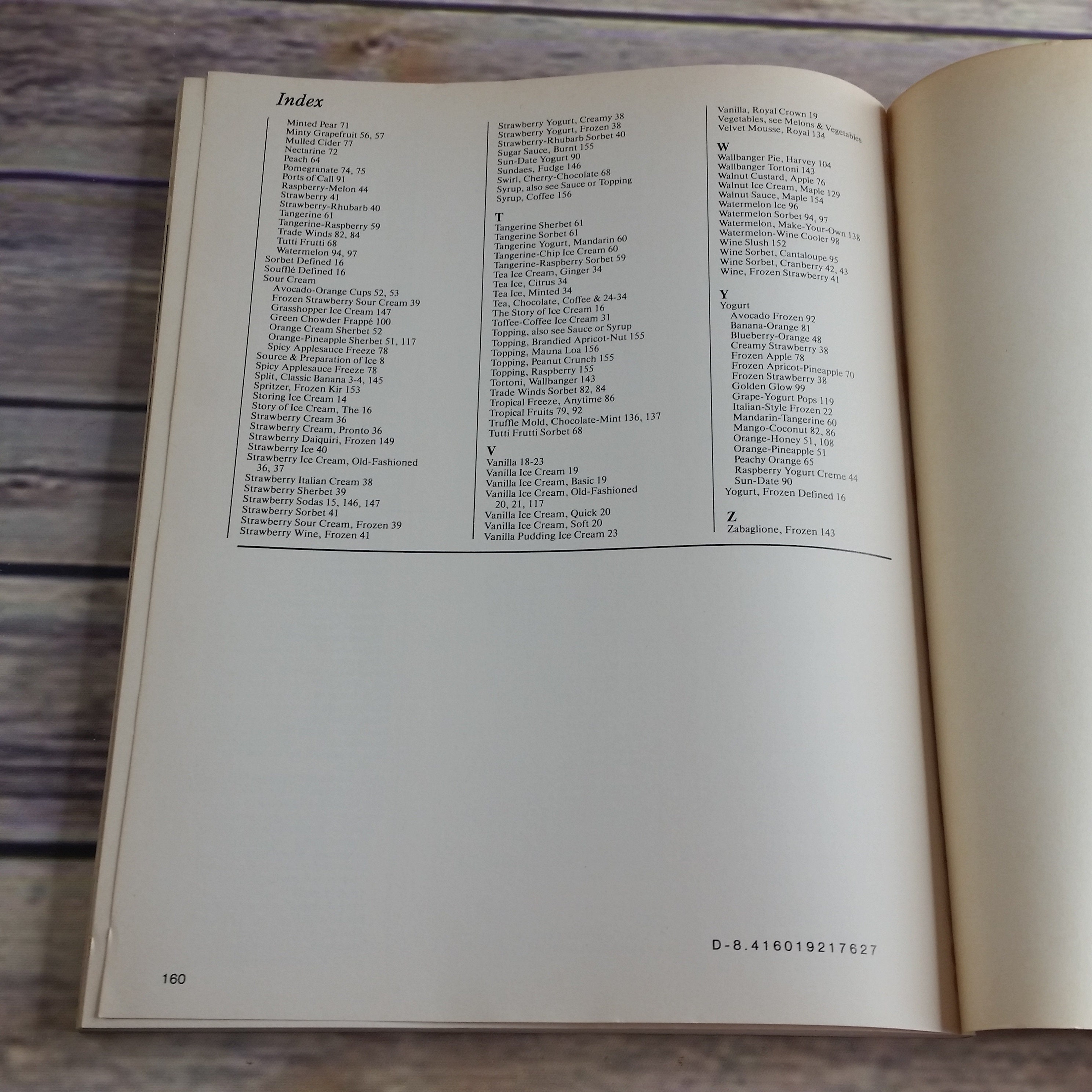 Vintage Cookbook Ice Cream HP Books Mable Gar Hoffman 1981 Paperback ...