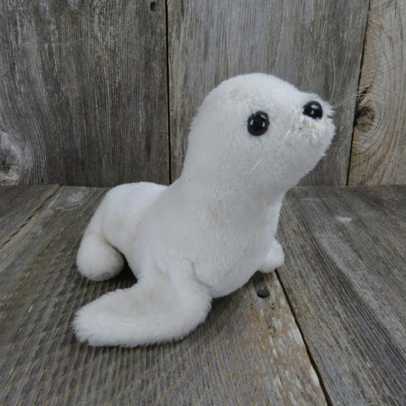 white sea lion stuffed animal