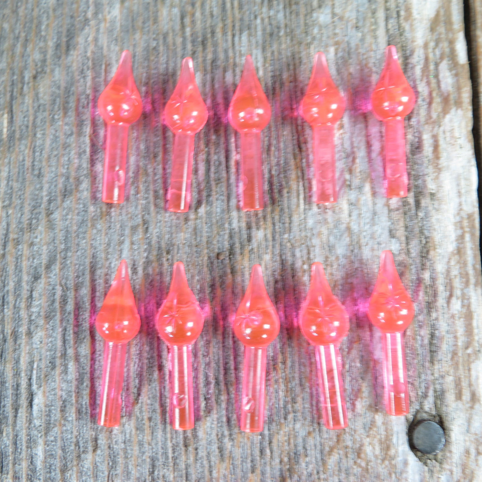 Pink Ceramic Christmas Tree Lights Replacements Starburst Etsy