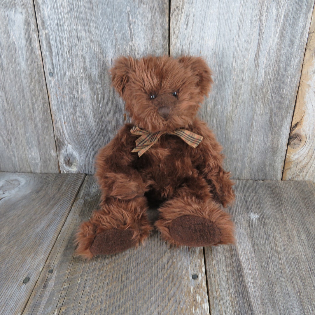 Vintage Teddy Bear Shaggy Plush Beresford Russ Stuffed Animal Brown ...