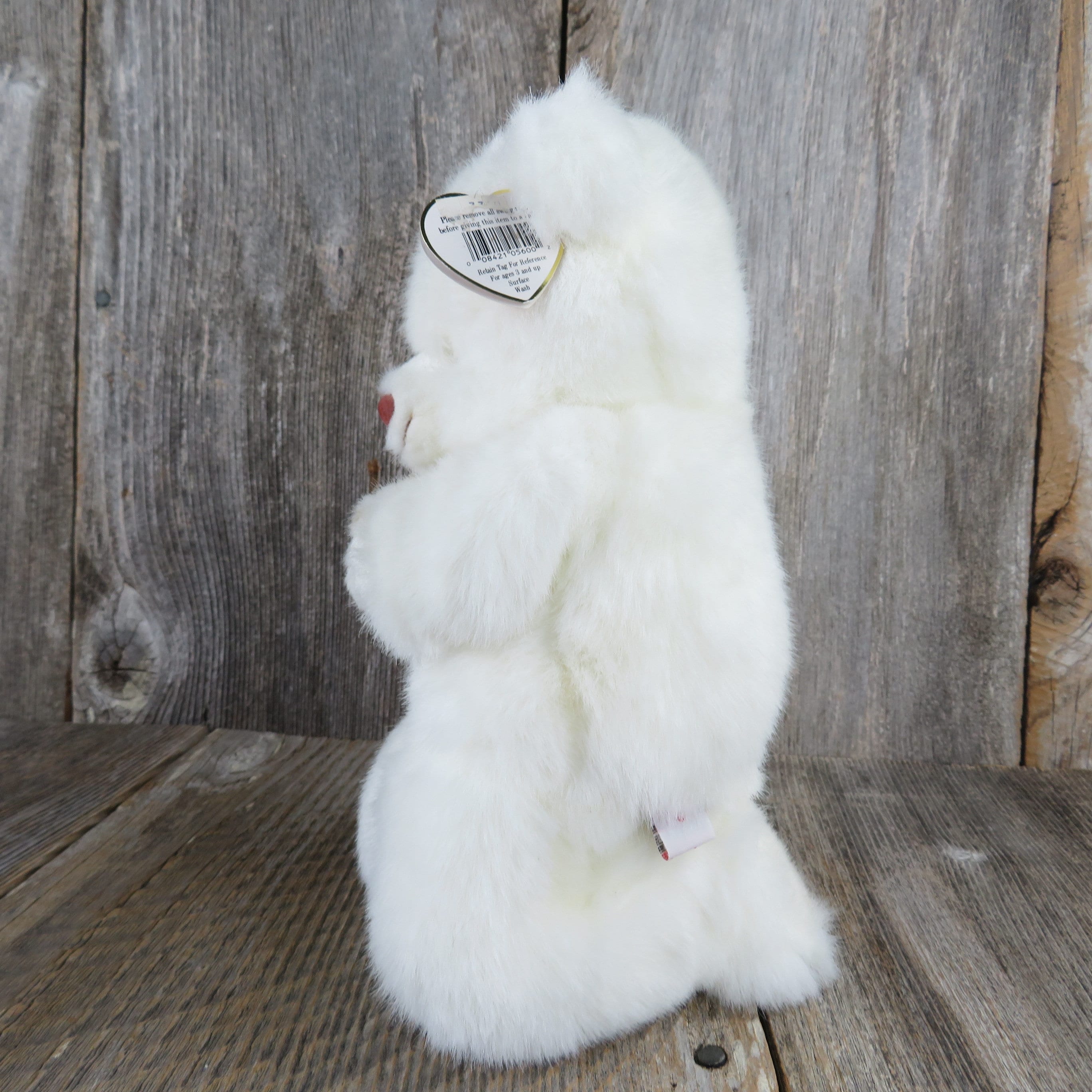 White Praying Teddy Bear Plush Hope Ty Beanie Buddies Stuffed