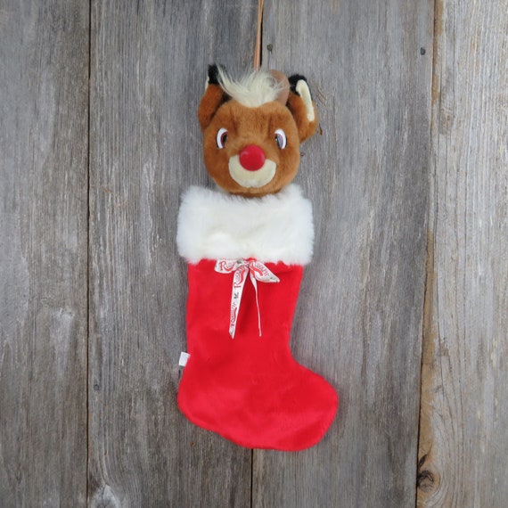 vintage stuffed rudolph