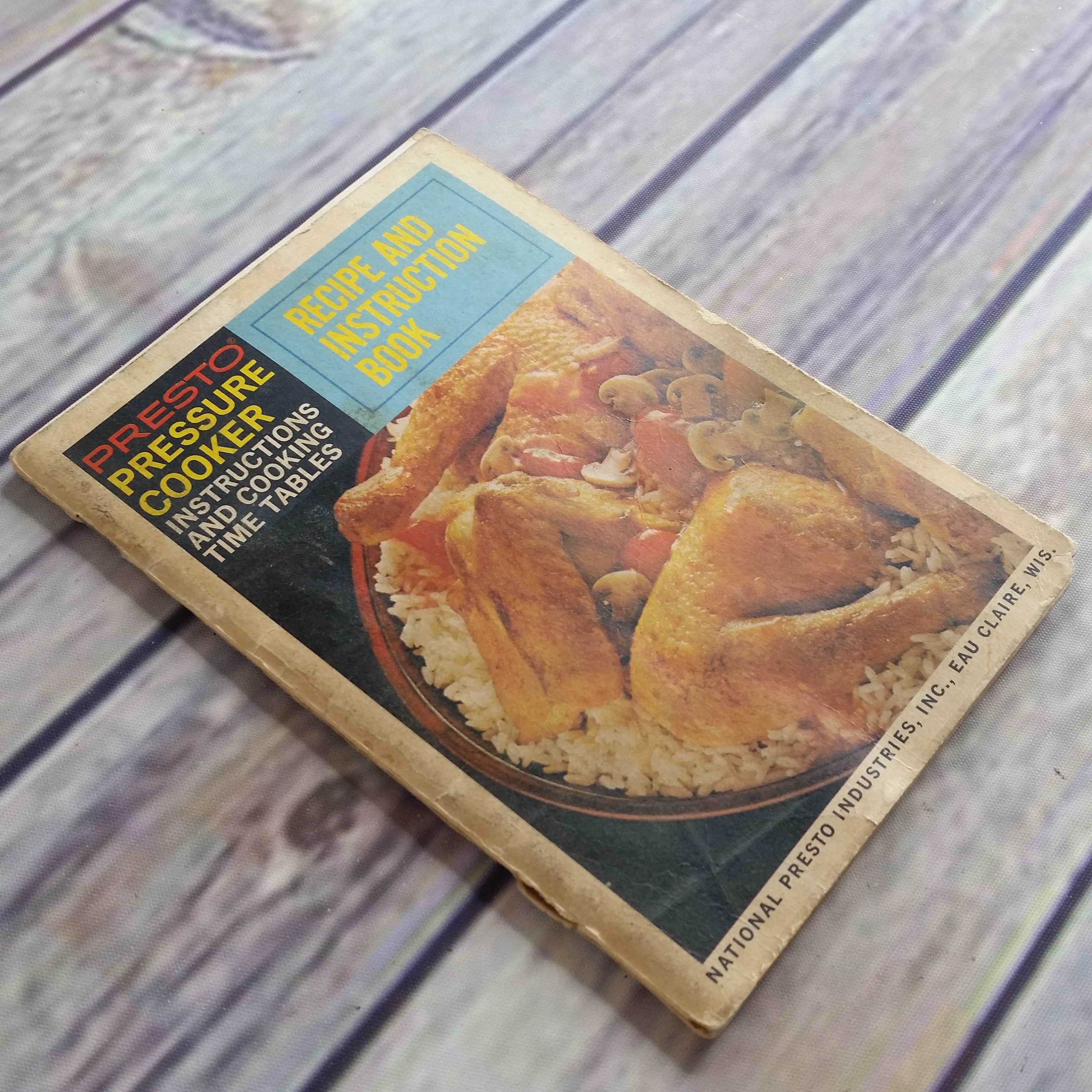 Vintage Cookbook Presto Pressure Cooker Recipes and Instructions 1971 1970s Booklet Time Tables National Presto Industries Etsy Canada