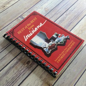 Vintage Cookbook Best of the Best from Louisiana Cookbook Favorite 1997 Vintage Qwen Mckee Barbara Moseley Quail Ridge Press Spiral Bound