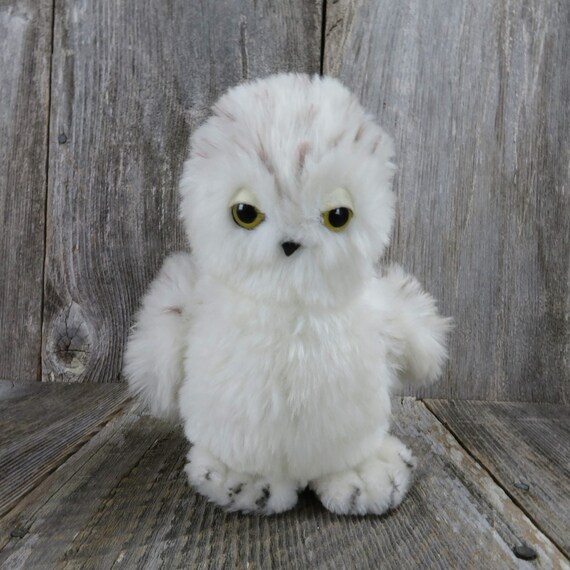 white stuffed owl