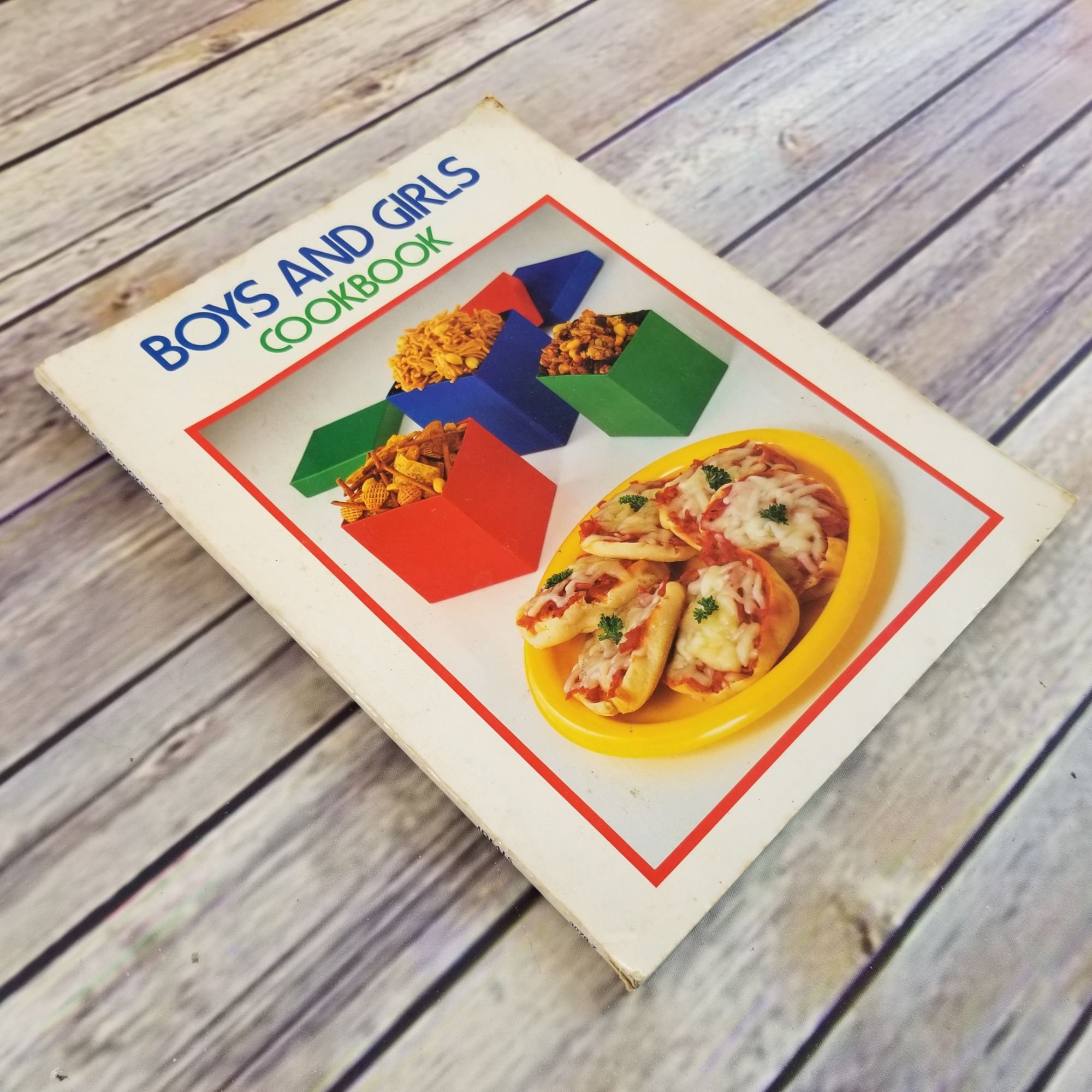 Vintage Cookbook For Boys and Girls 1988 Recipes Paperback Book by Ideals Publishing Meals Salads Vegetables Desserts Snacks