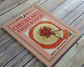 Vintage Cheesecakes Ricettario Ricette HP Books 1985 Barbara Maher Brossura Foto a colori Cheesecake Dolce e salato Brossura