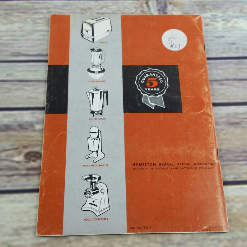 Vintage Hamilton Beach Model K Food Mixer Recipes and Etsy