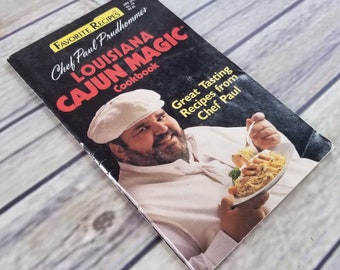 Vintage Cookbook 1989 Chef Paul Prudhomme's Louisiana Cajun Magic Booklet Pamphlet