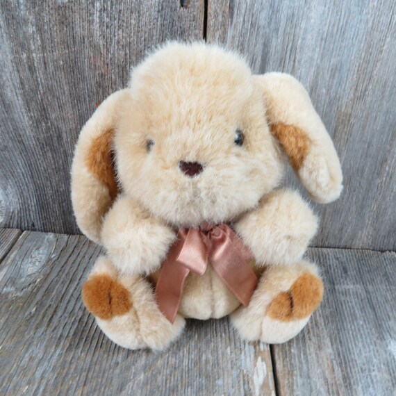ぬいぐるみ vintage rabbit with ribbon Vintage Bunny Rabbit Plush With Bow Stuffed Animal Tan Brown