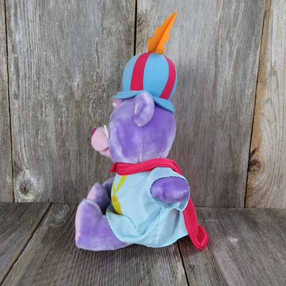 Vintage Gummi Bear Plush Zummi Fisher Price Quaker Oats Purple