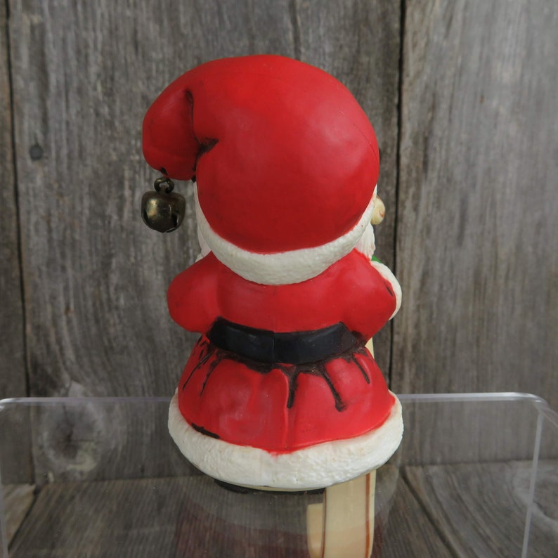 Santa Claus Stocking Holder Vintage Christmas Hallmark Hanger Etsy