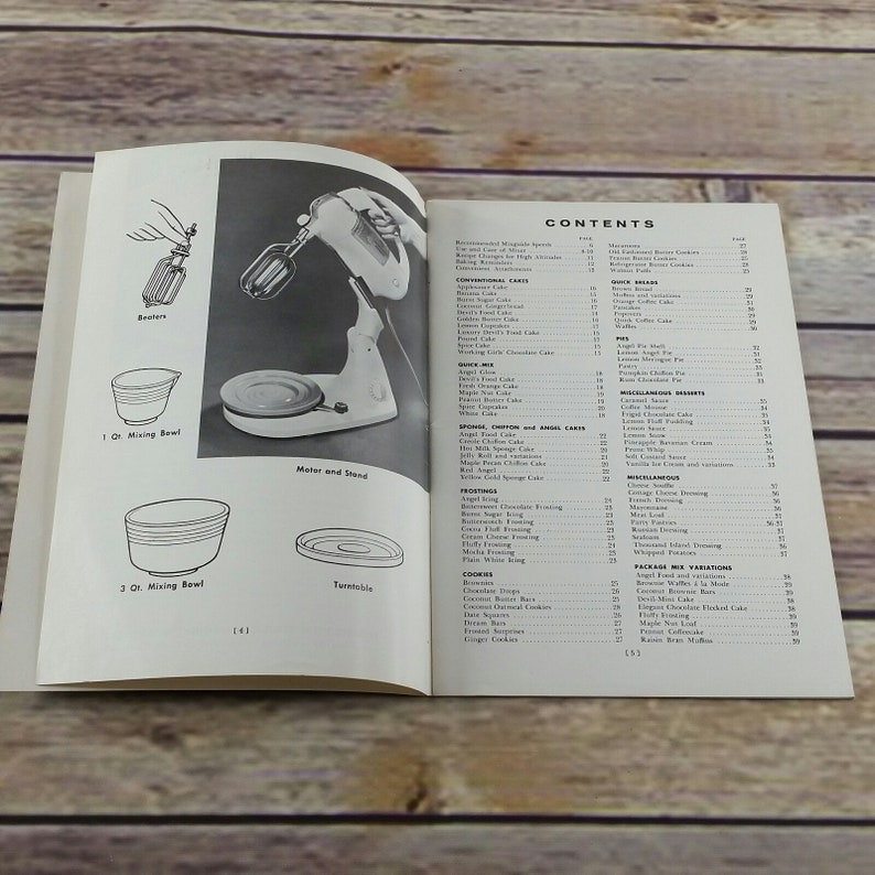 Vintage Hamilton Beach Model K Food Mixer Recipes and Etsy