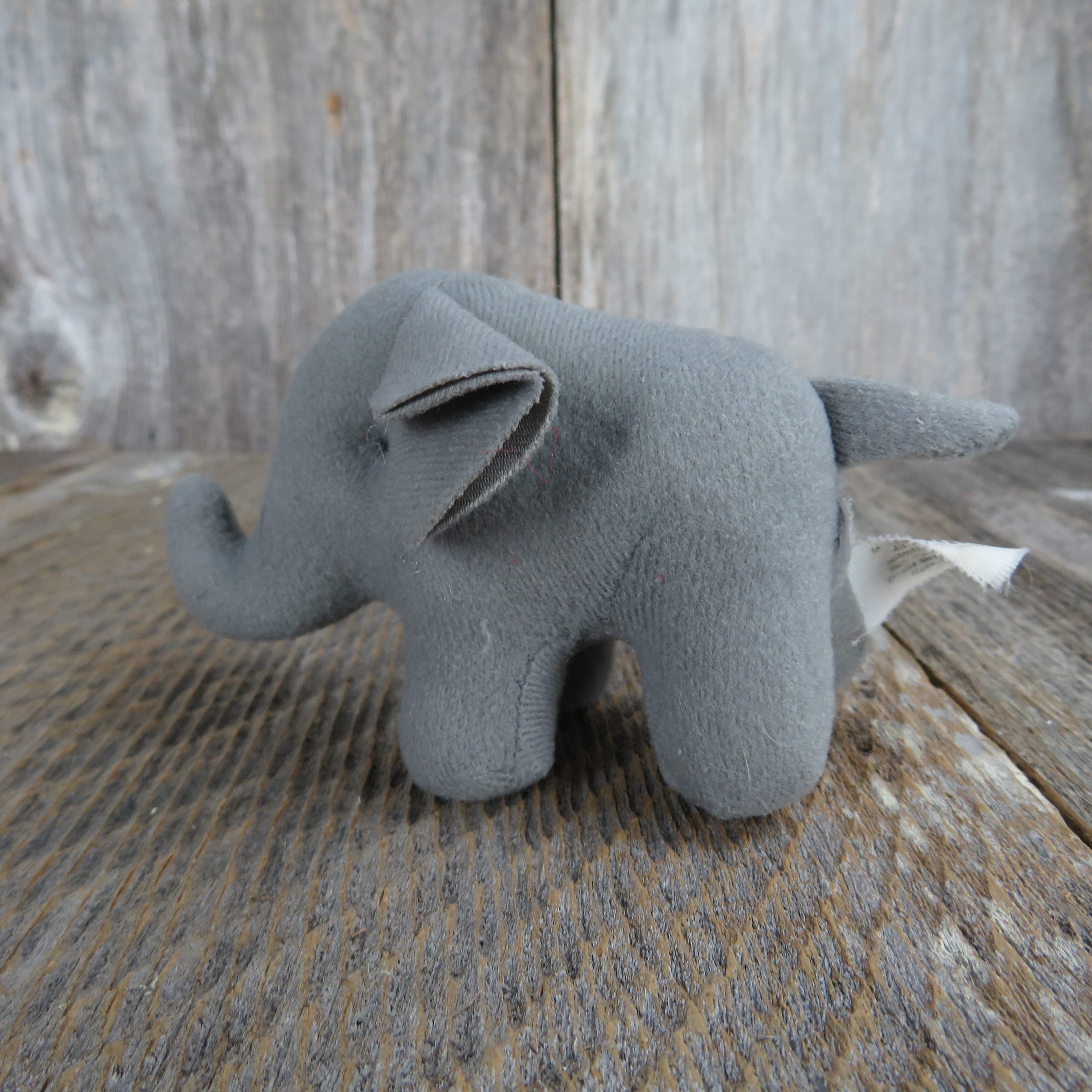 Vintage Mini Elephant Plush Mcdonald's Wildlife Federation Happy