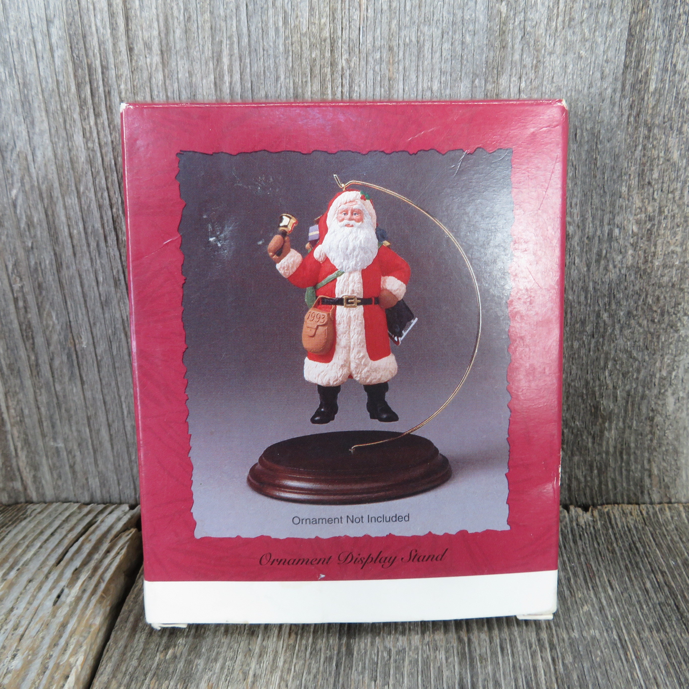 Vintage Solid Wood Base Single Ornament Display Stand Hallmark Etsy