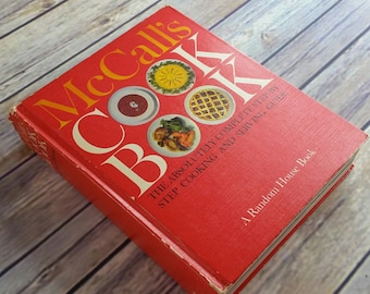 Vintage Cookbook McCalls Recipes Komplette Schritt-für-Schritt-Koch- und Servieranleitung 1963 Hardcover KEIN Schutzumschlag