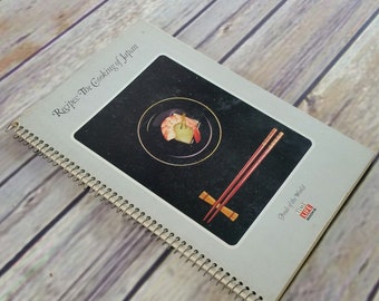 Vintage Cookbook The Cooking of Japan Time Life Books Foods of the World Japanese Cooking Recipes 1968 Spiral Bound