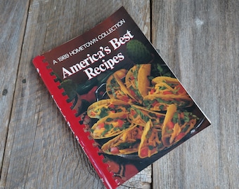 America's Best Recipes Cookbook Oxmoor House Vintage Hometown Collection 1989 Spiral Bound