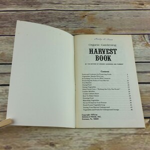 Vintage Cookbook Organic Gardening Harvest Book Rodale Press Recipes ...