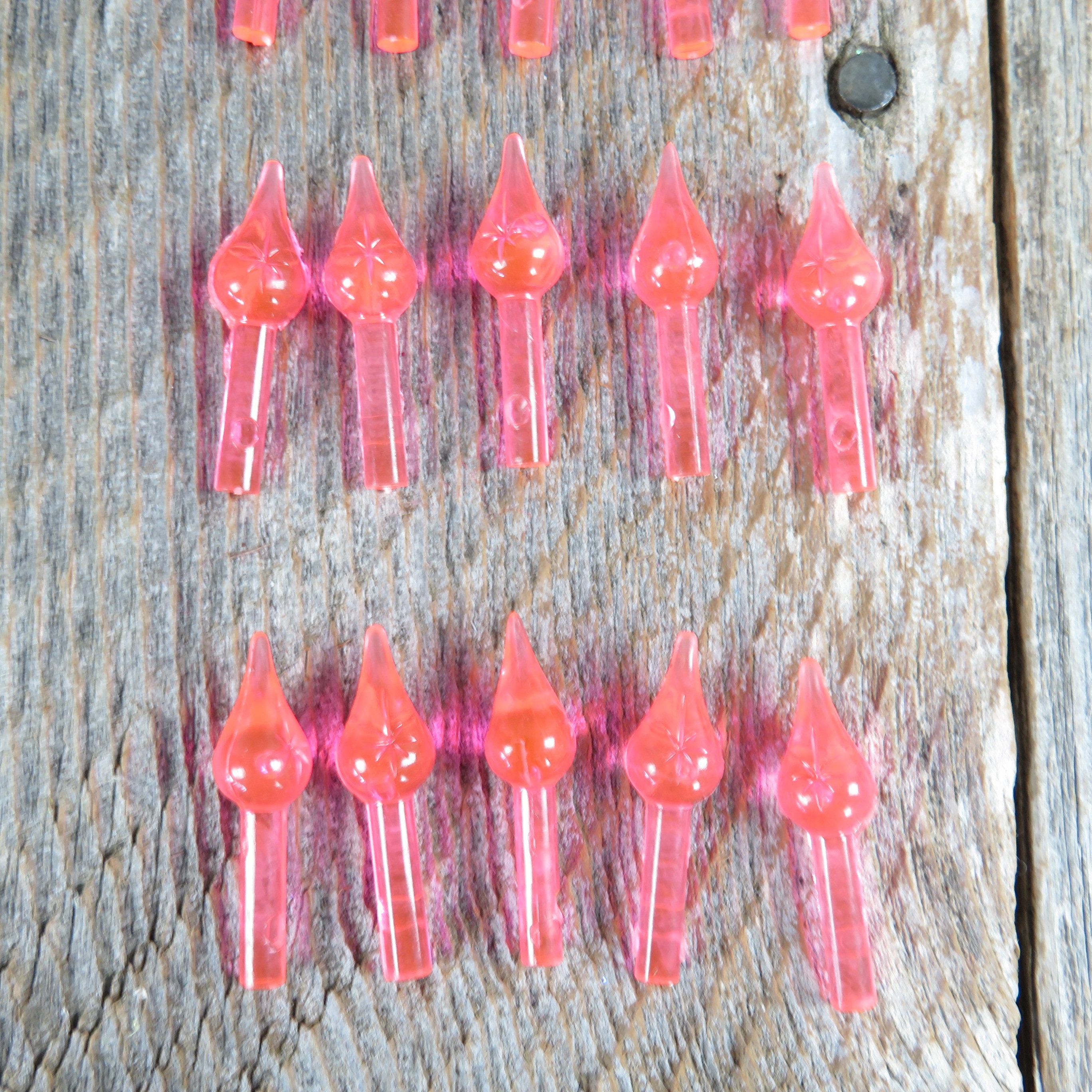 Pink Ceramic Christmas Tree Lights Replacements Starburst Etsy